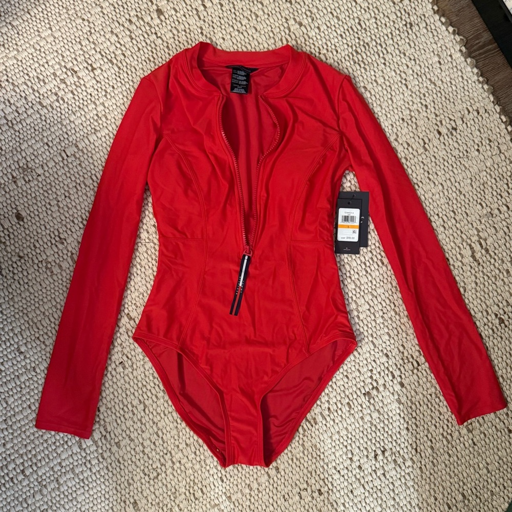 Tommy Hilfiger Bold Red Swimsuit